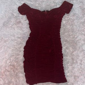 Maroon Homecoming dress